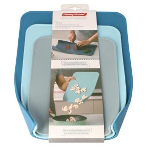 ست تخته برش ۳ عددی دنی هوم مدل DH3219-BLUE